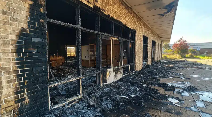Fire damage restoration services image